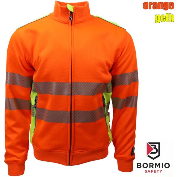 Warnschutz-Sweatjacke, CALANDA, orange-gelb