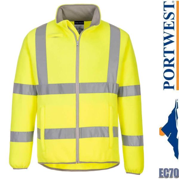 Eco HI-VIS Fleece-Jacke, EC70, PORTWEST, gelb