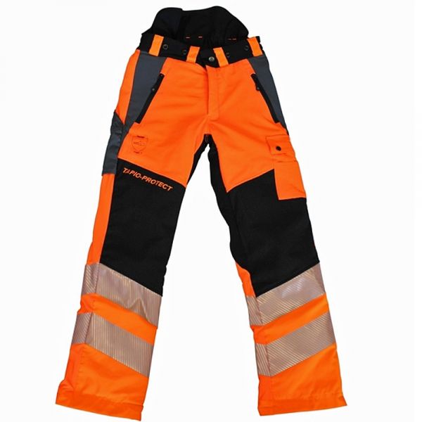 Leichte Forstbundhose Leijona Tapio - orange-schwarz