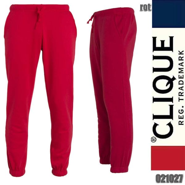 Basic Pants Junior Sweat Hose, Clique - 021027, rot