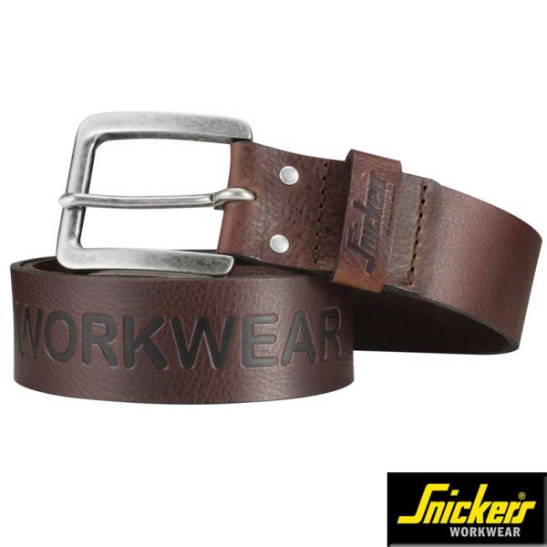 Ledergürtel, Snickers Workwear 9034-braun