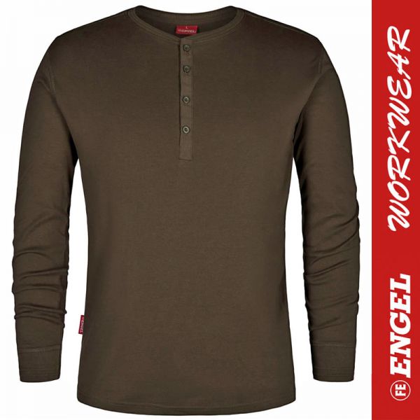 Grandad Langärmliges T-Shirt - ENGEL Workwear - 9257-waldgruen