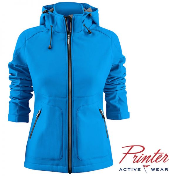 Damen Soft Shell Jacket Karting von Printer activewear, 2261062-blau