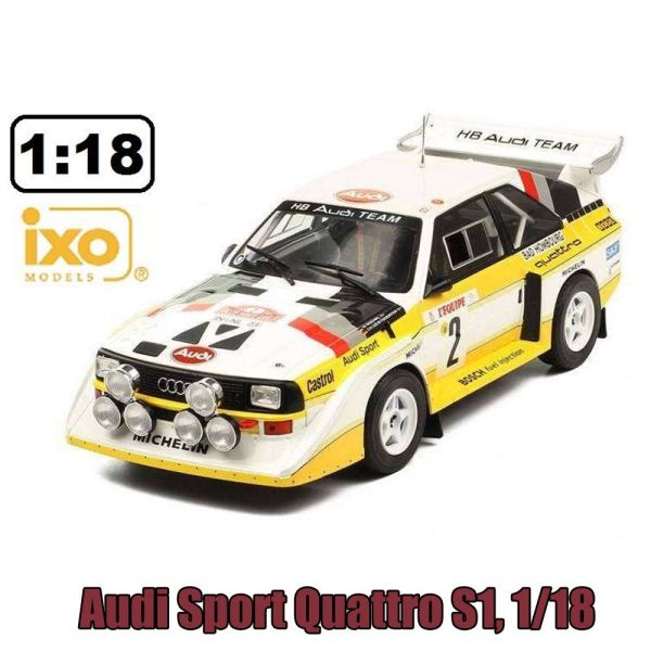 AUDI Sport Quattro S1 Rally Monte Carlo 1986, IXO - 1/18, HWS 1022