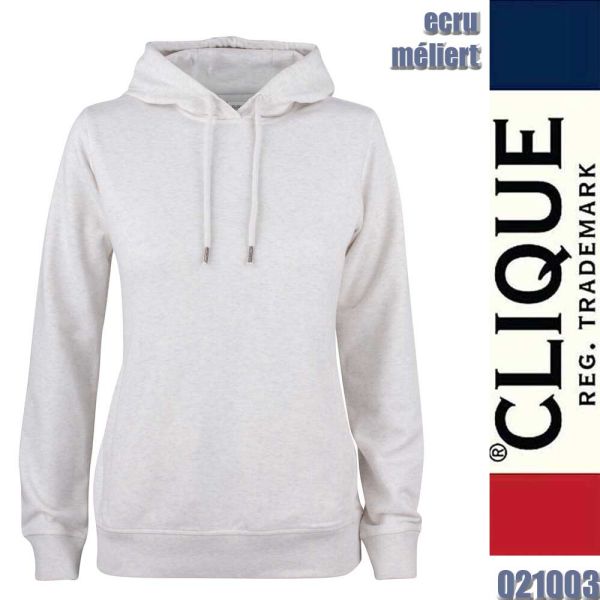 Premium OC Hoody Ladies, Clique - 021003, ecru meliert