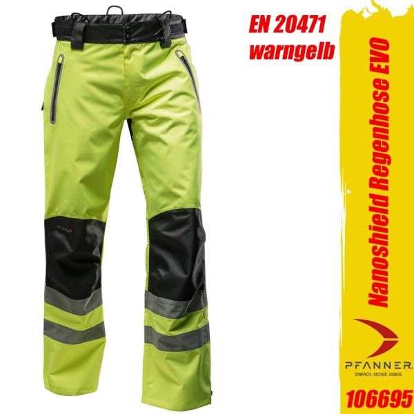 Regenhose Nanoshield - EN20471-Warnschutz - 106693-HI-VIS