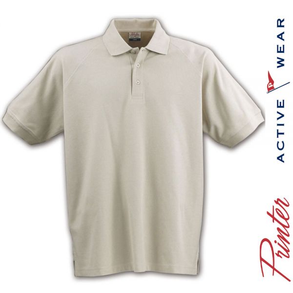 POLO Shirt- DIVING Piqué- sandfarbig - PRINTER Activwear-2265007