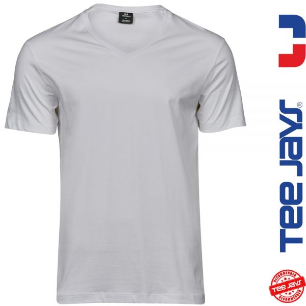 V-T-Shirt Sof Tee von TEE JAYS -weiss