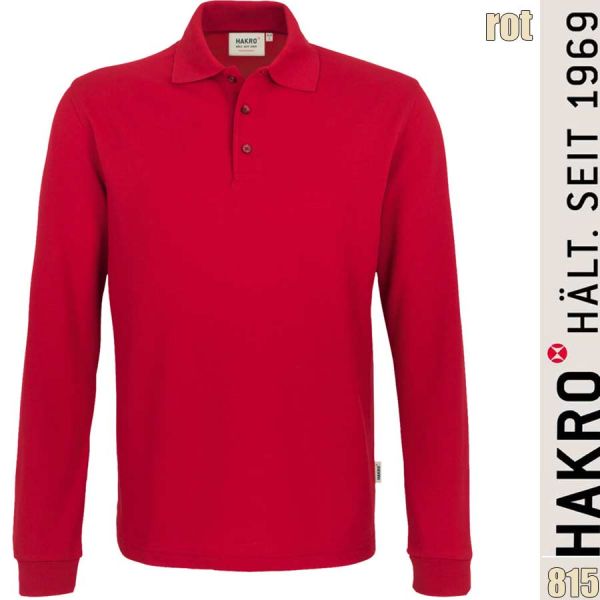 NO. 815 Hakro Longsleeve-Poloshirt Performance Mikralinar