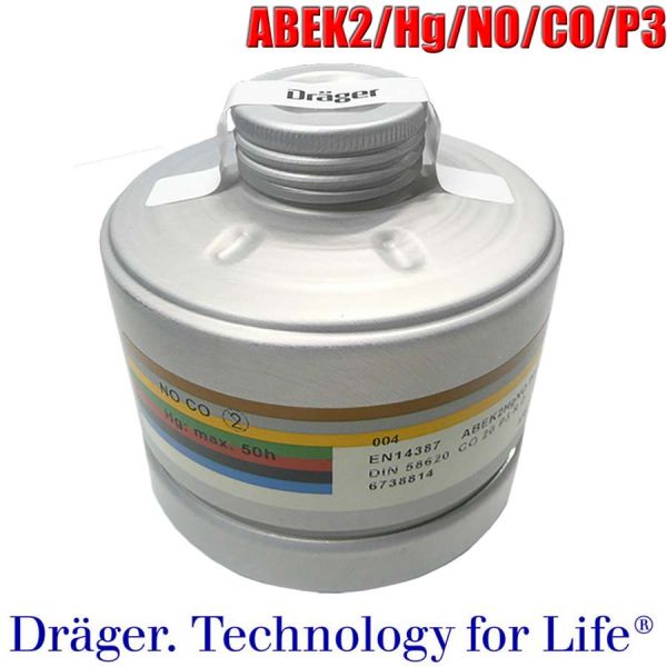 Gas- / Kombinationsfilter ABEK2/Hg/NO/CO/P3 - 87360-04