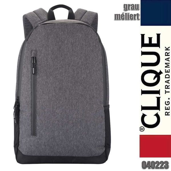 Street Backpack leichter Street Rucksack, Anthazitmel, Clique - 040223