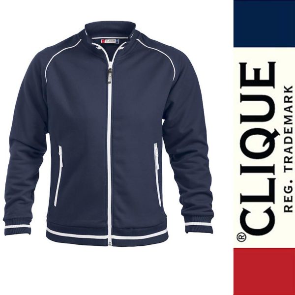 Craig sportliche Sweat Jacke mit Stehkragen, Clique - 021053-dunkelmarine