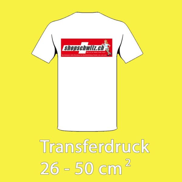 Transferdruck Fläche 26 -50 cm2cm2 - 050