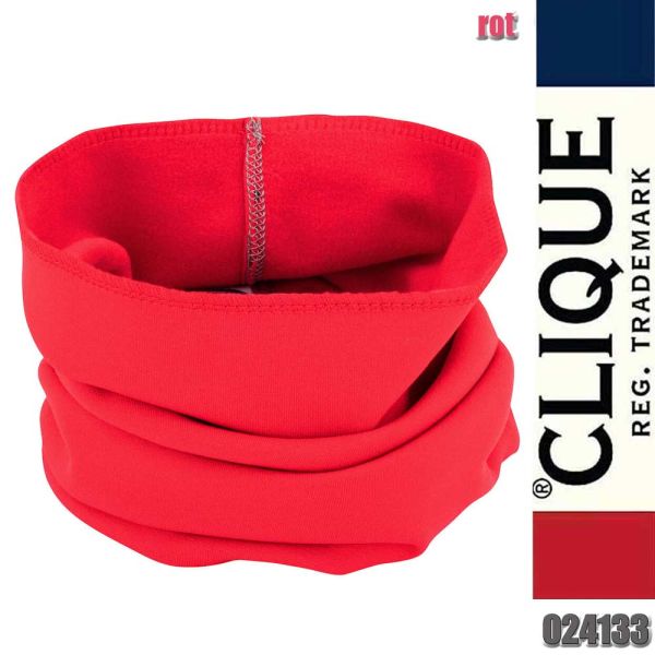 Moody Hals-Schlauch aus elastischem Fleece, Clique - 024133, rot