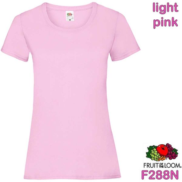Damen Valueweight T-Shirt, F288N, FRUIT OF The Loom