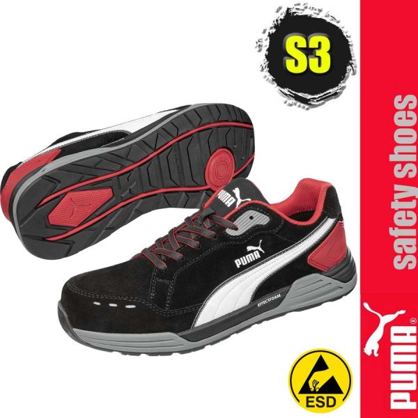 Sicherheitshalbschuh, Airtwist black Red Low, S3