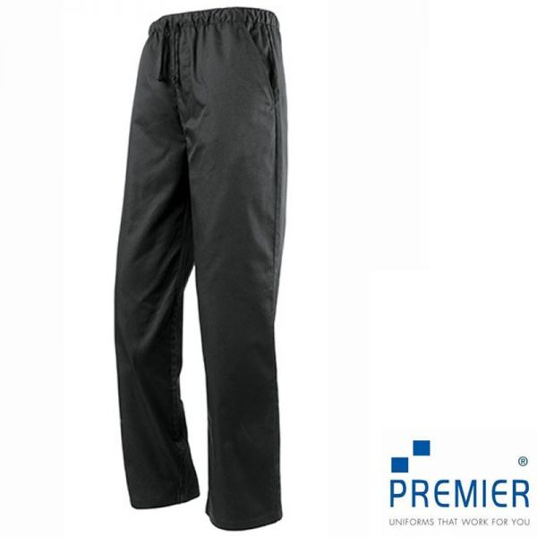 Chef Trousers-Kochhosen-Premier Workwear- PW553-schwarz