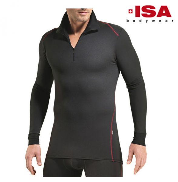 ROLLKRAGENPULLOVER MIT REISSVERSCHLUSS FAKTOR 2, ISA Bodywear ( 3101260013)