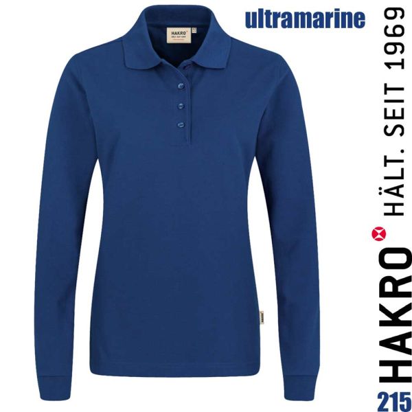 NO. 215 Hakro Damen Longsleeve-Poloshirt Mikralinar