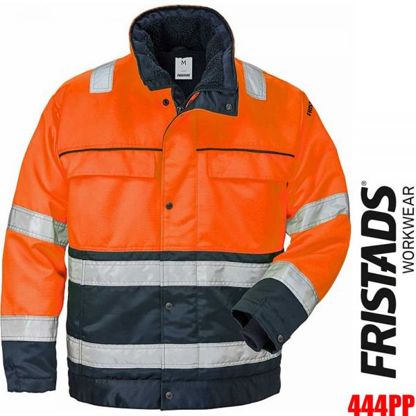 Winterjacke HI-VIS - Klasse3 - 444PP - FRISTADS - 100496-orange-marine