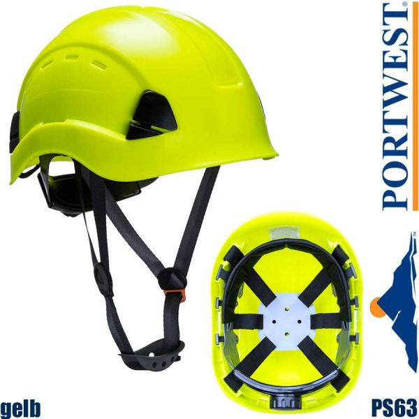 Endurance Helm für Höhenarbeiten, PS63, Portwest, gelb