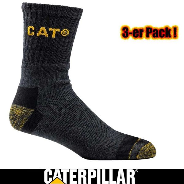 Premium Worksocks, 3-Paar, CATERPILLAR,