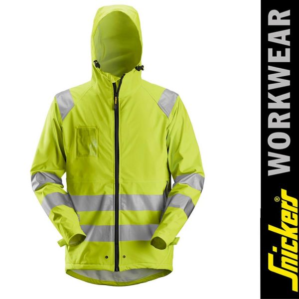 8233 High-Vis PU Regen-Arbeitsjacke, Klasse 3,gelb