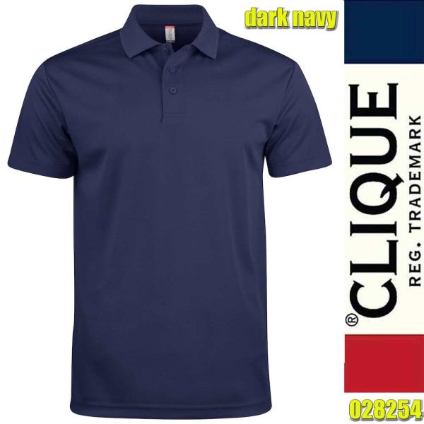 Basic Active Polo, Clique - 028254, dark navy