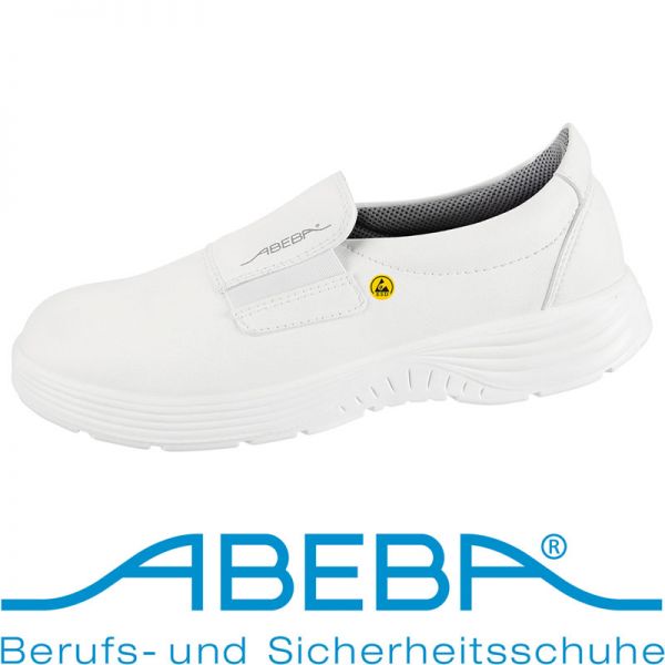 ABEBA Slipper 7131028 weiss S2 SRA ESD