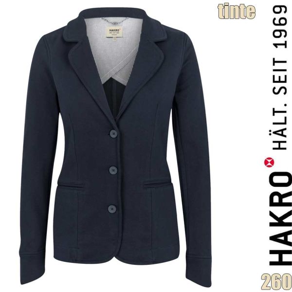 NO. 260 Hakro Damen Sweatblazer Premium, tinte