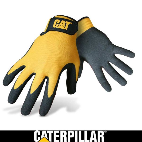 CAT Handschuhe, Nitril, gelb, schwarz, 00728740553