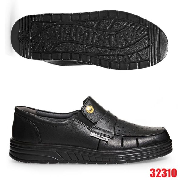 ABEBA ESD Slipper 32310,schwarz ohne Schutz