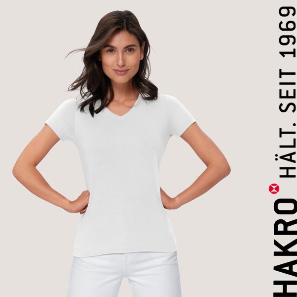 NO. 182 Hakro Damen V-Shirt Mikralinar Pro- SALE