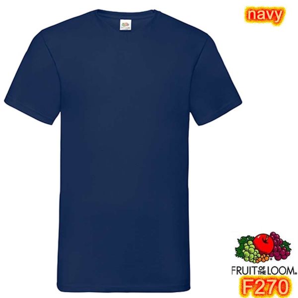 V-Ausschnitt T-Shirt, FRUIT OF THE LOOM, F270