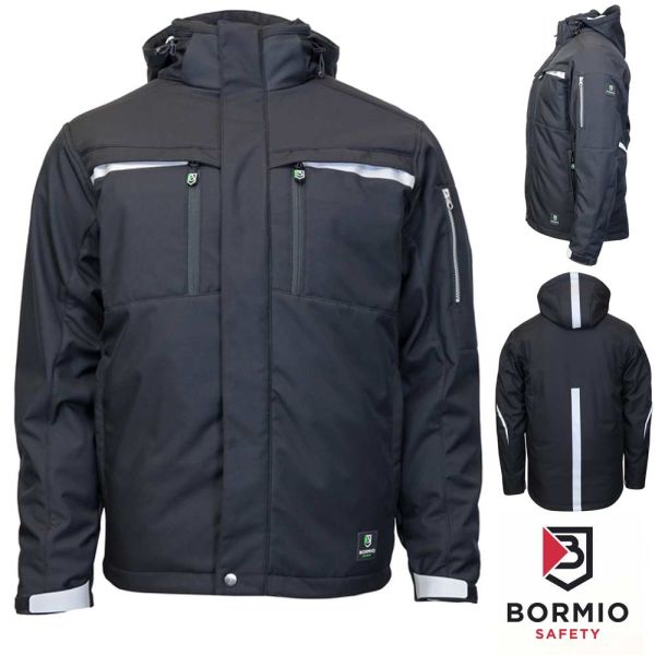 Winter Softshelljacke, Bormio Birger, schwarz