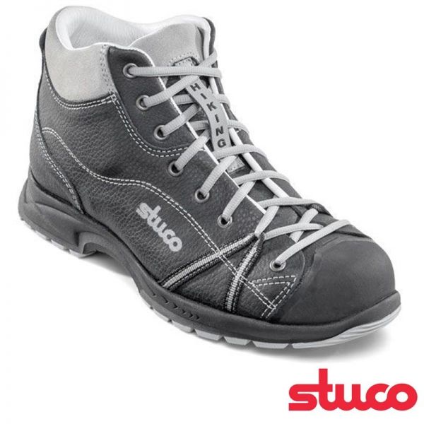 HIKING HIGH-S3 STUCO Sicherheitsschuh, halbhoch, schwarz