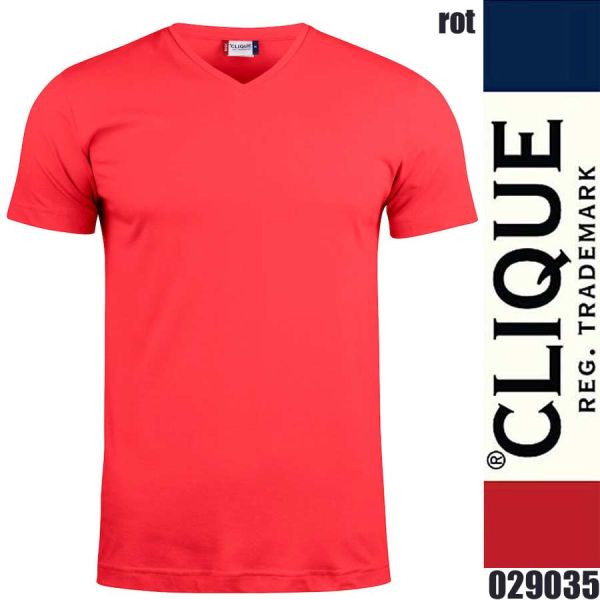 Basic-T V-neck, T-Shirt, Clique - 029035
