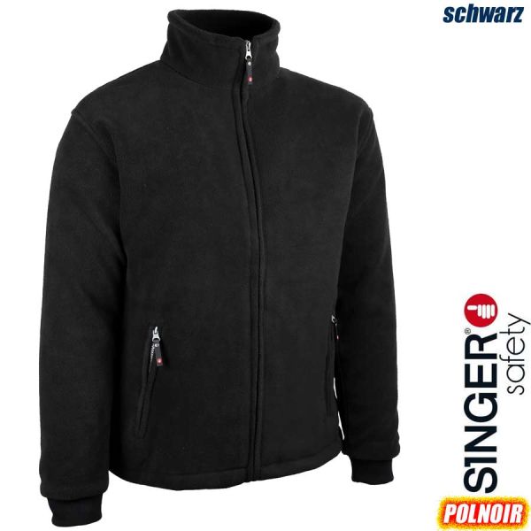 Fleecejacke-, 330-350g, schwarz, POLNOIR,-SINGER-Safety