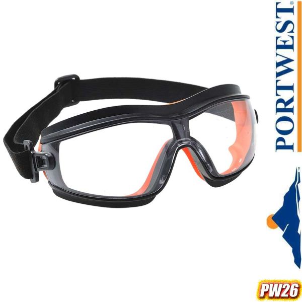 Slim Safety Vollsicht - Schutzbrille, klarglas, PW26 PORTWEST