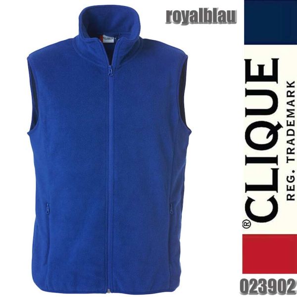 Basic Polar Fleece Vest, Clique - 023902, royalblau