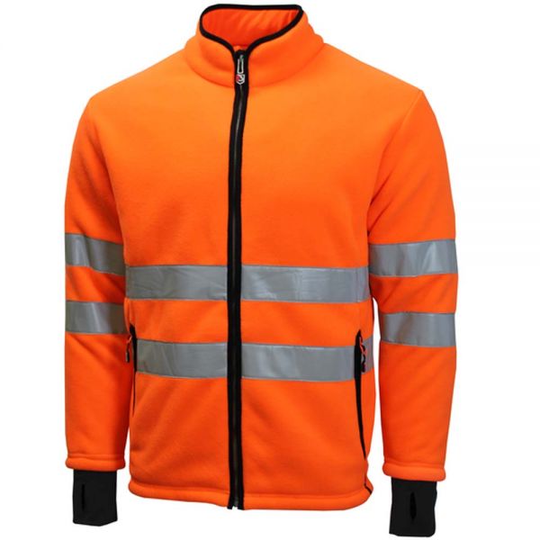 Bormio Chasseral Teddy - Fleece Jacke - leuchtorange 