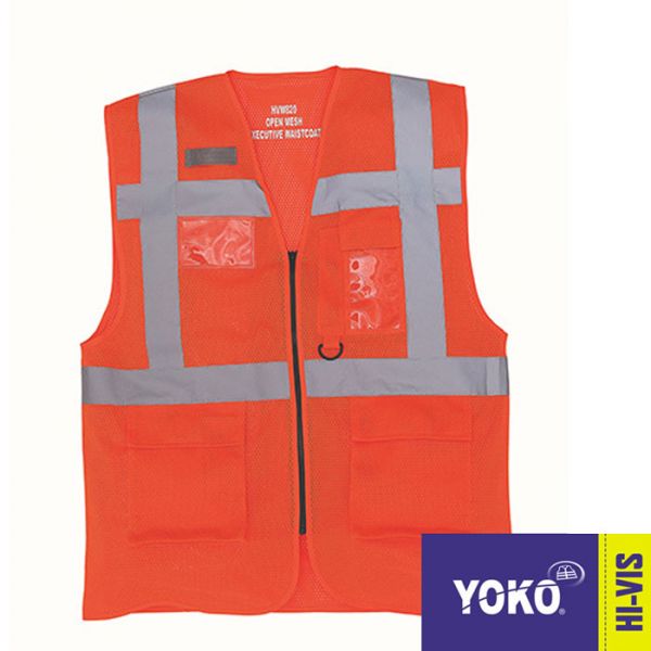 Warnschutz EN20471, Warnweste, Executive, YOKO Workwear, YK820