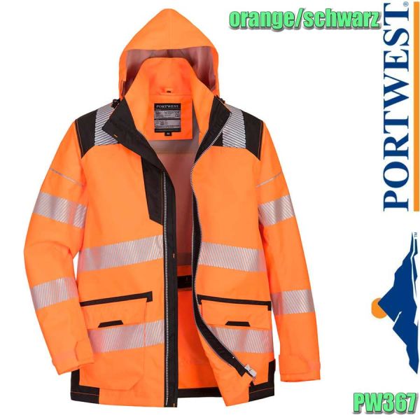 Warnschutz, atmungsaktive 5-in1 Jacke, PW367, PORTWEST