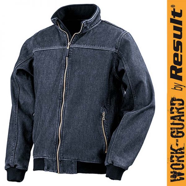 Soft Shell DENIM Jacket, Result Work Guard, RT406