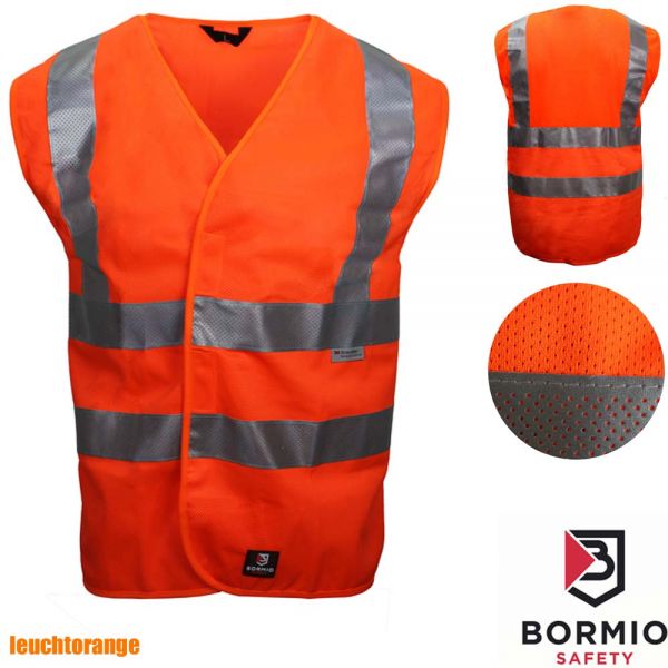 Sommer - Warngilet, Weste, HI-VIS orange, Bormio, Gäbris 