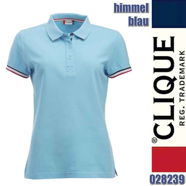 Newton Ladies Polo Shirt, Clique - 028239, himmelblau
