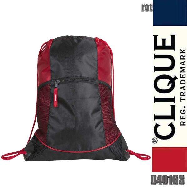 Smart Backpack Rucksacktasche mit Kordelzug, Clique - 040163, rot
