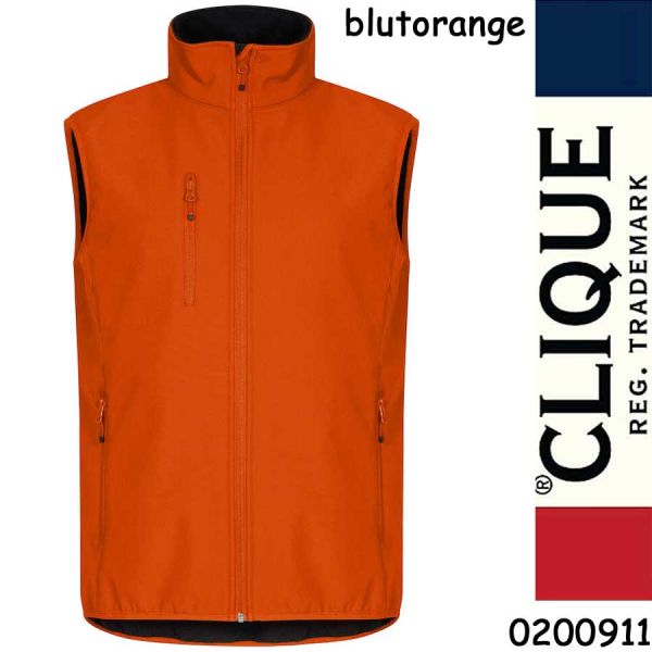 Classic Softshell Weste, Gilet, CLIQUE, 0200911, blutorange