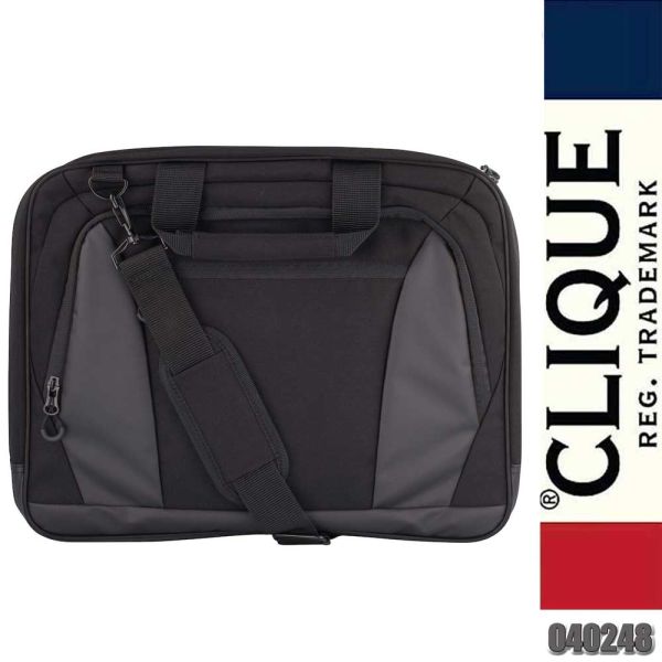 2.0 Computer Bag Business Notebook Tasche, Schwarz, Clique - 040248