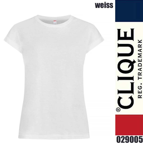 Fashion Top Lady T-Shirt kurze Ärmel, Clique - 029005, weiss